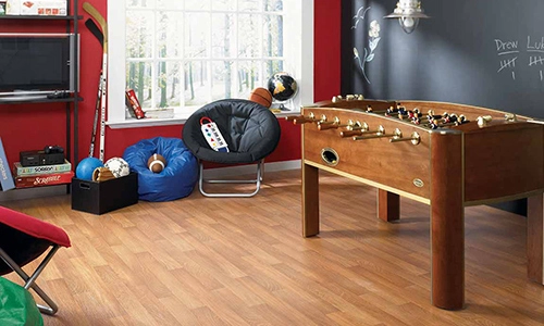 bamboo flooring in playroom